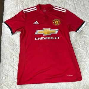 adidas Manchester United 2017-18 Authentic Home Jersey - Size Adult Small